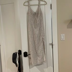 Abercrombie corset lace-up midi dress